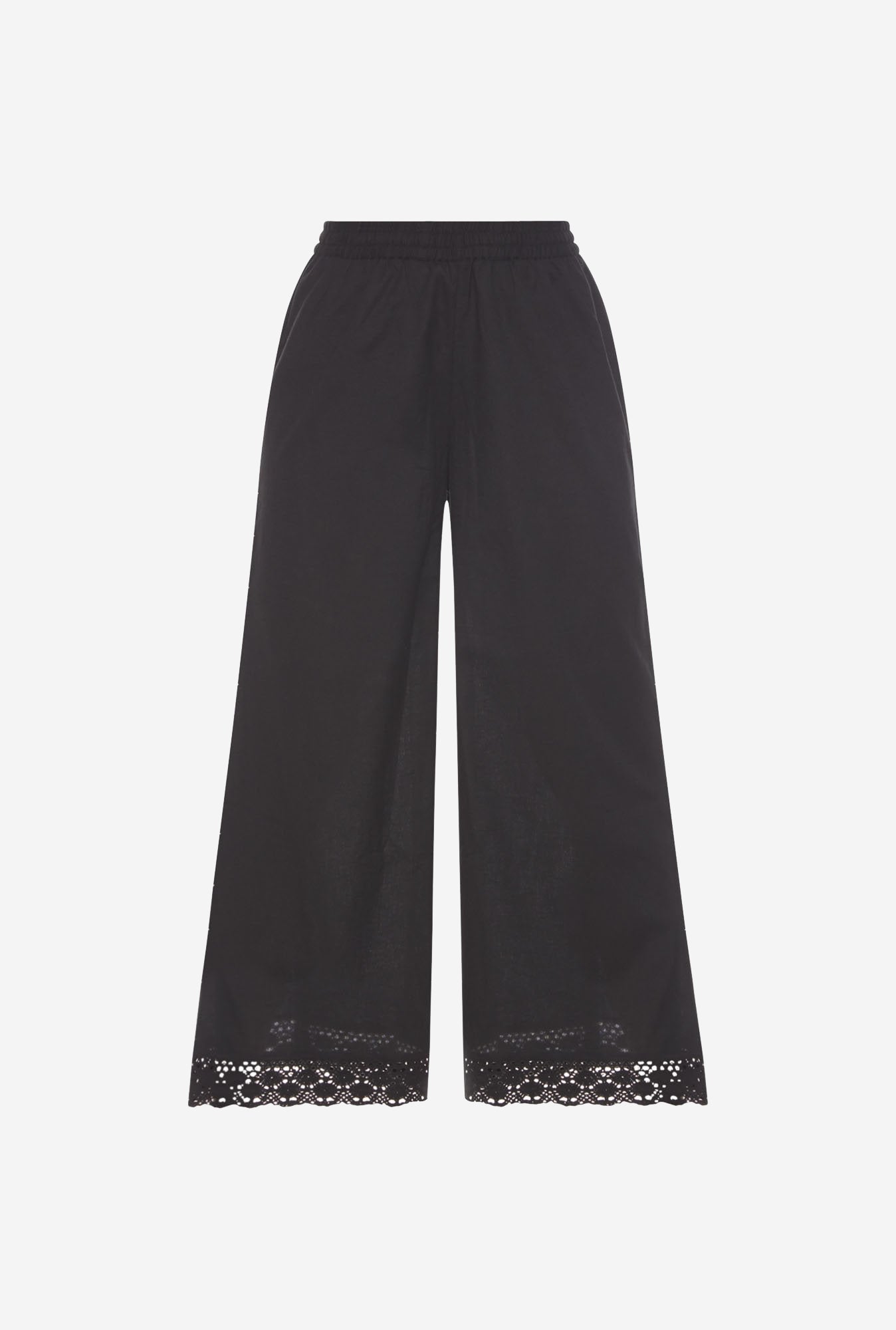 Utsa Black Palazzos for women - Westside