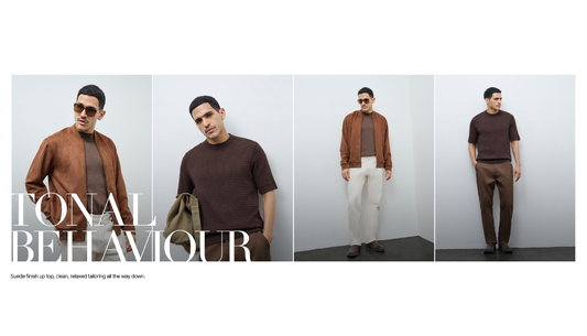 Men wearing AM to PM outfits styled for work and evening plans under 5K