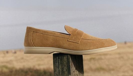 mens footwear styles including loafers slip-ons lace-ups and sandals styled with outfits