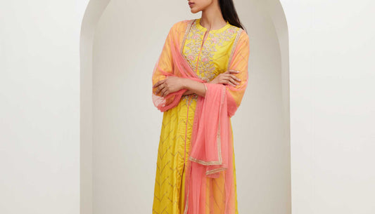 Yellow Kurta For Women By Vark