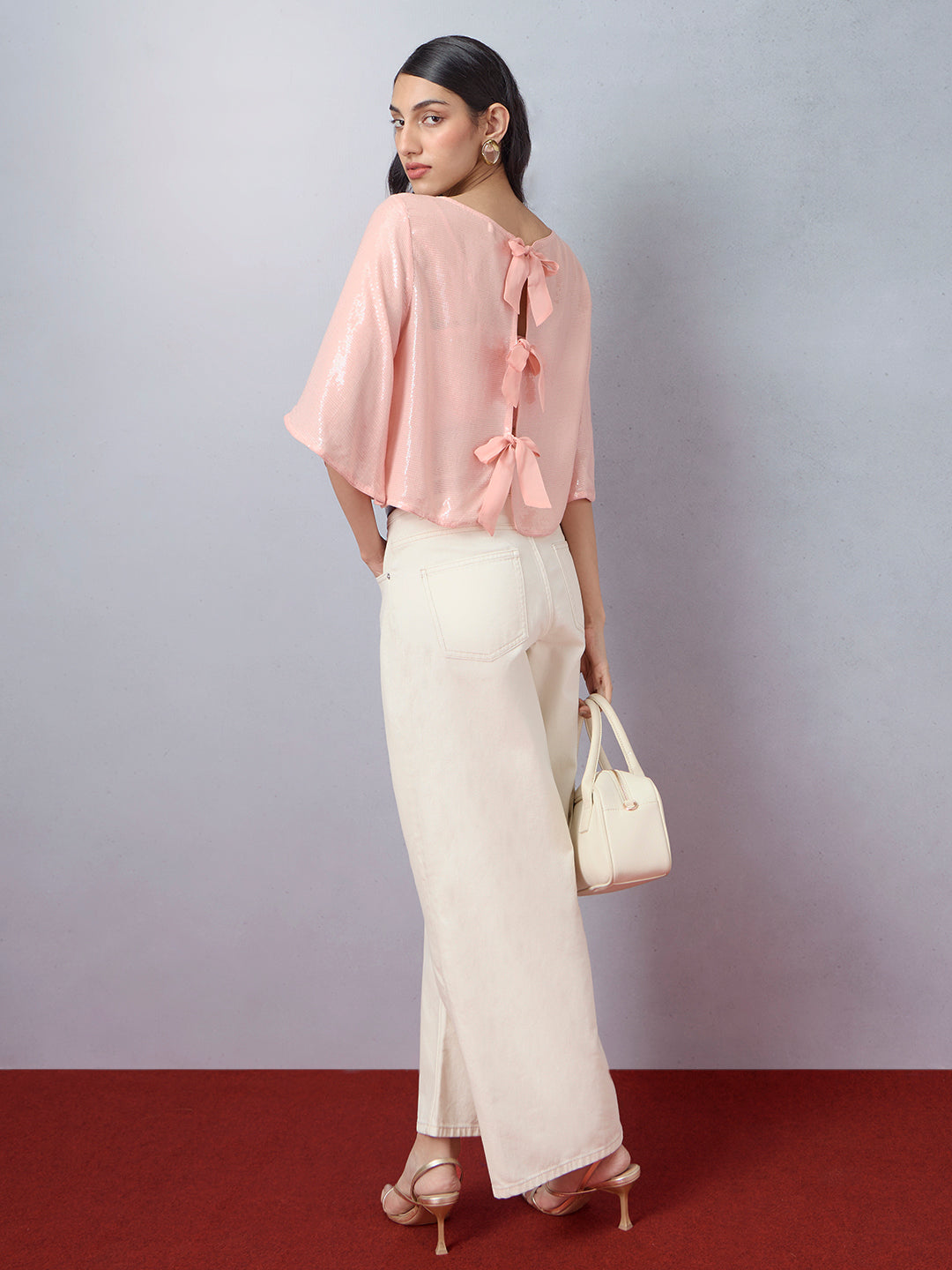 Embellished Top with Inner - Pink