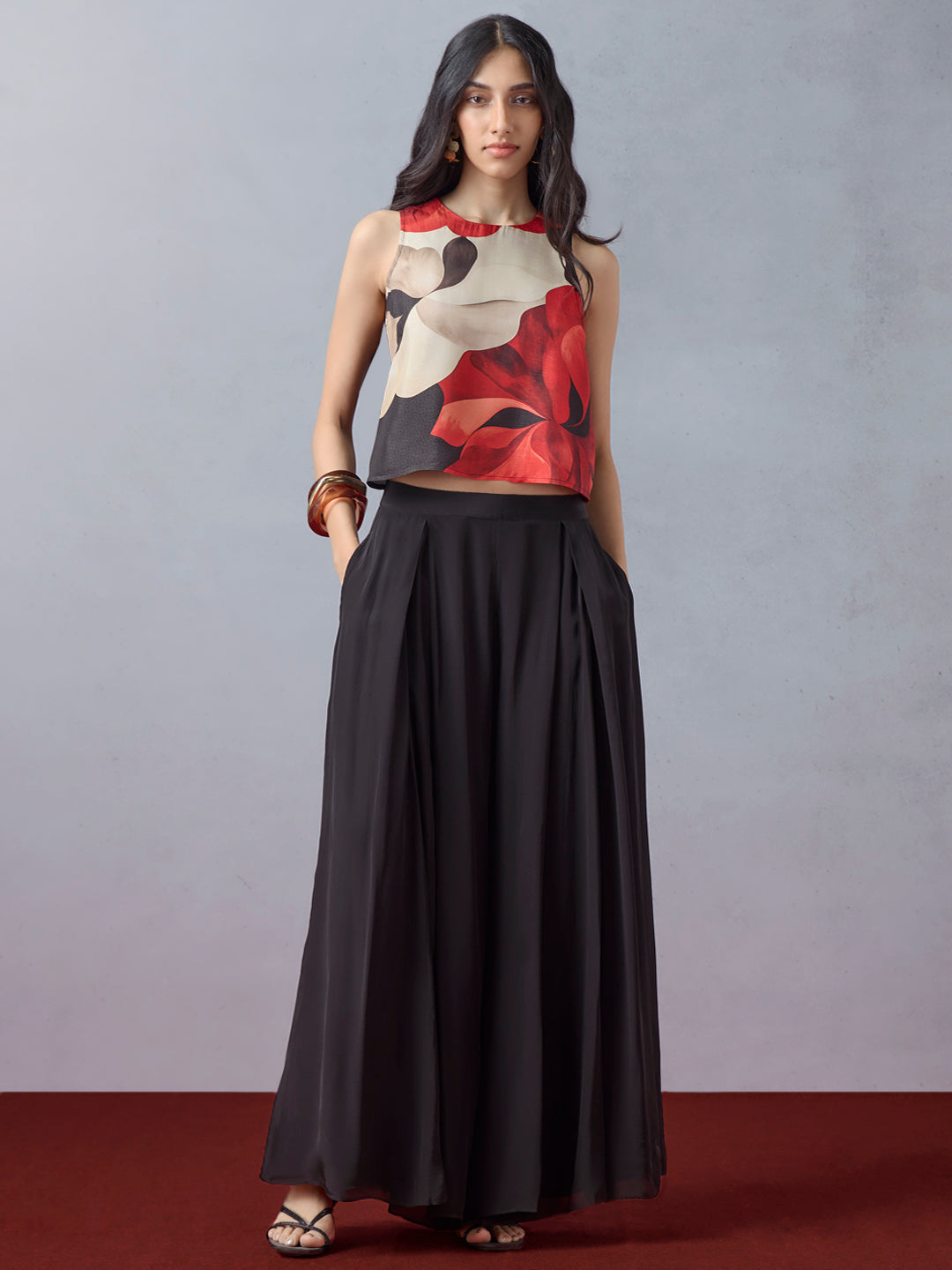 Samoh Floral Printed Top - Multicolour