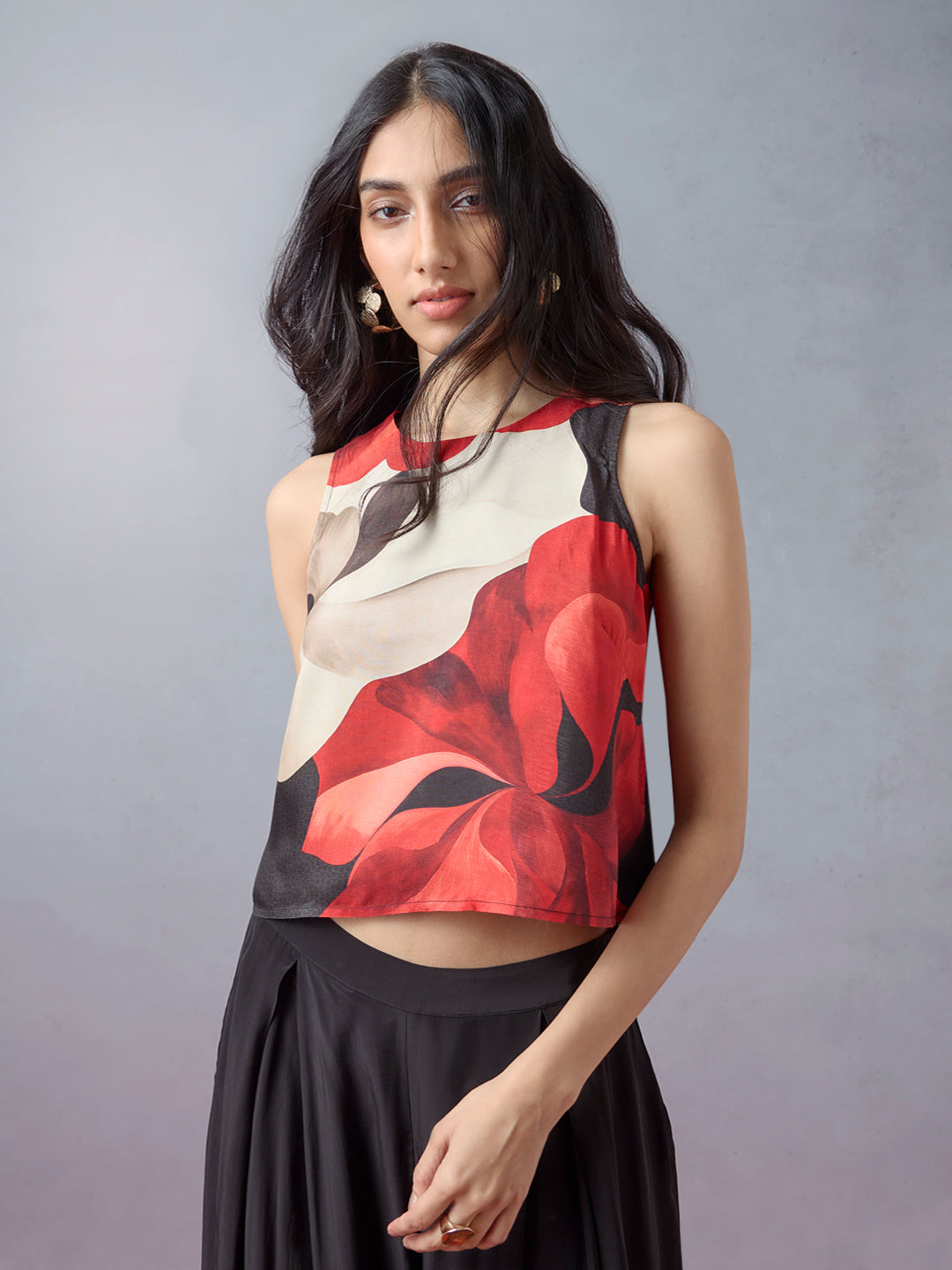 Samoh Floral Printed Top - Multicolour