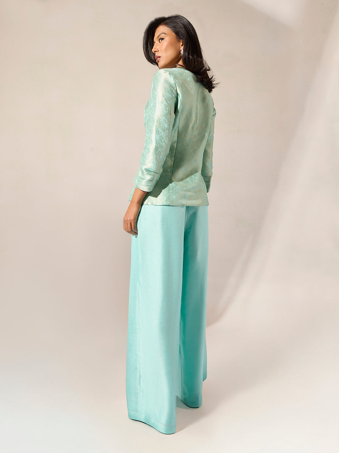 Jacquard Co-Ord Set - Blue