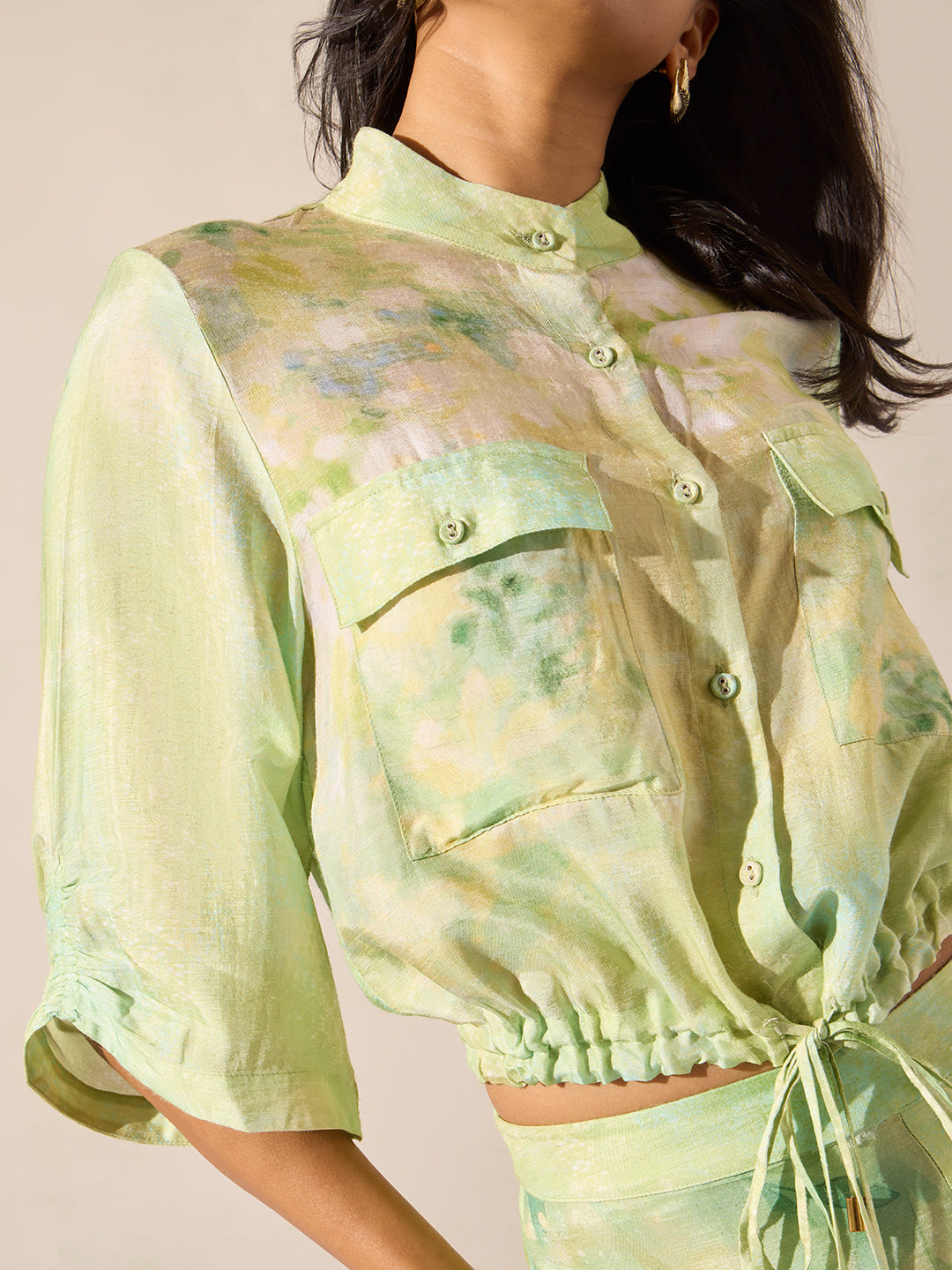 Printed Co-ord Set - Green