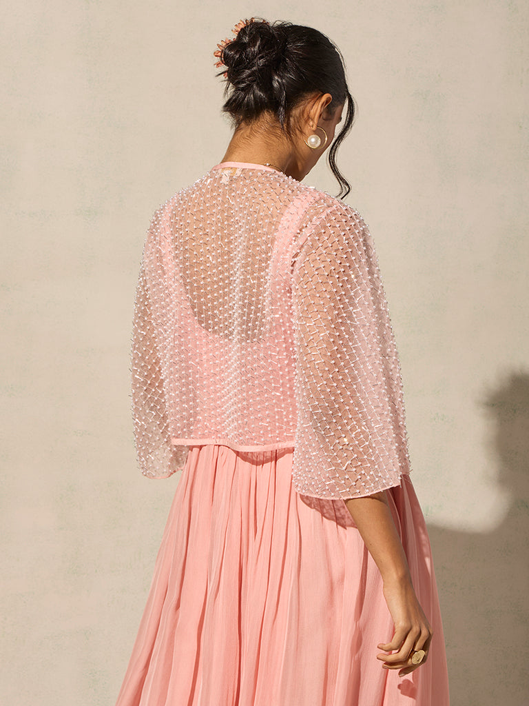 Embellished Cape - Pink