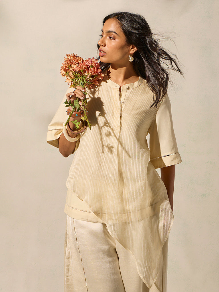 Samoh Asymmetric Top - Ivory
