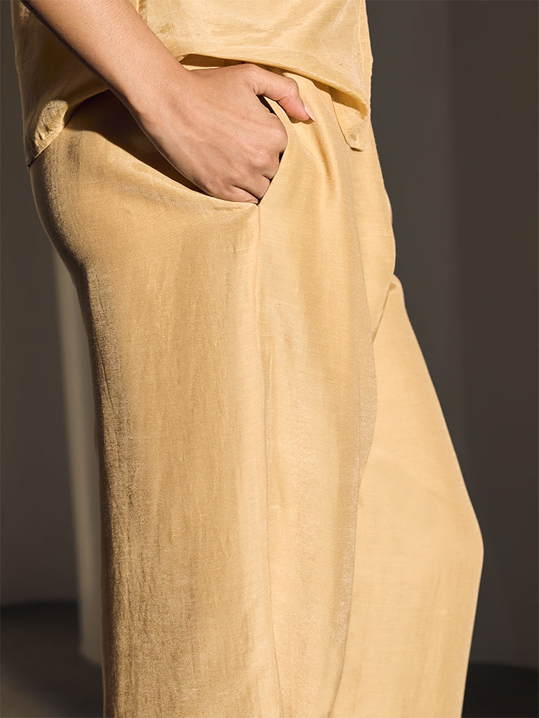 Samoh Straight-Leg Pants - Cream