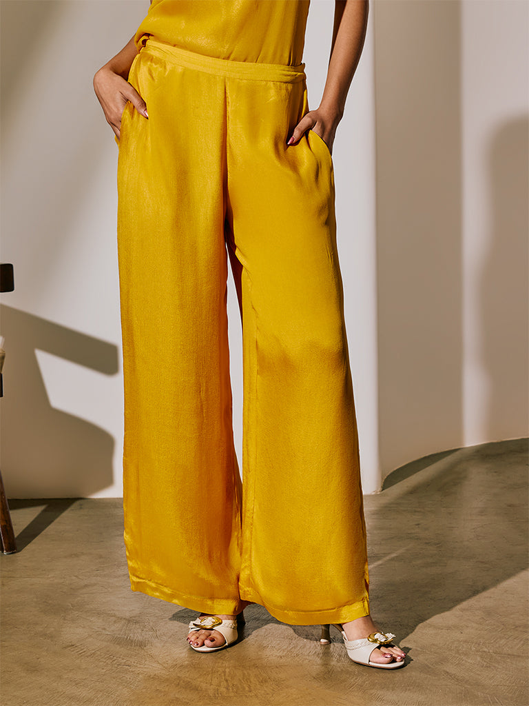 Samoh Straight-Leg Pants - Yellow