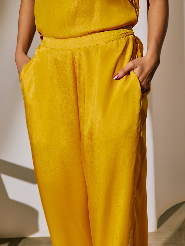 Samoh Straight-Leg Pants - Yellow