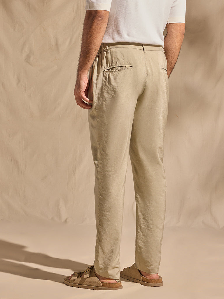 Samoh Solid Trousers - Oyester