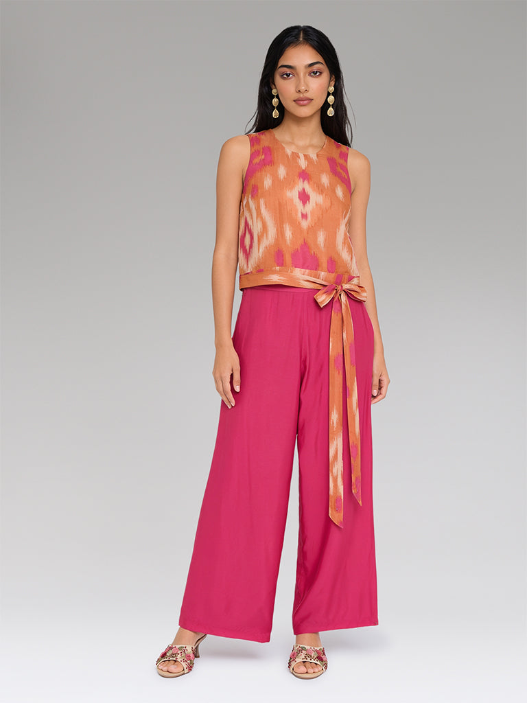 Straight-Leg Pants – Fuchsia