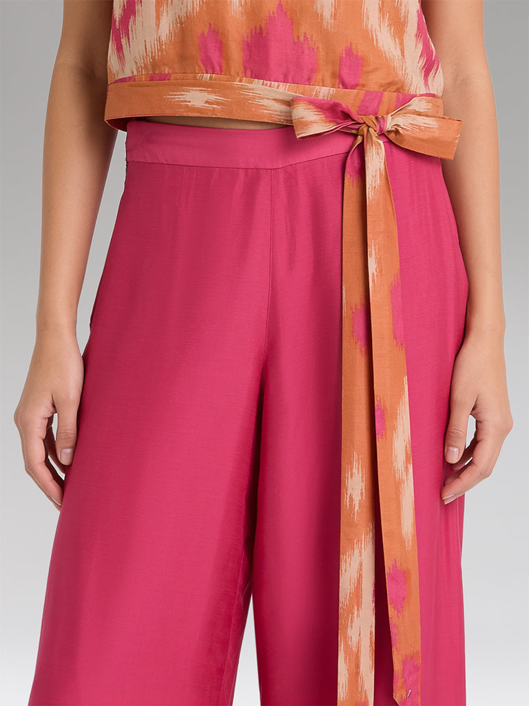 Straight-Leg Pants – Fuchsia