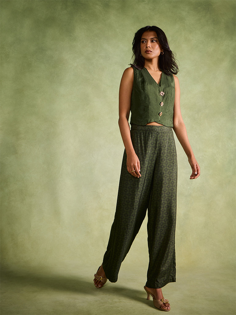 Samoh Waistcoat – Green