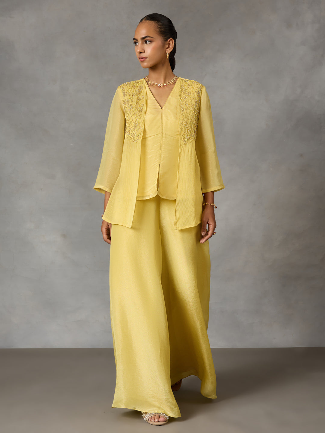 Flared Tissue Bottom – Yellow