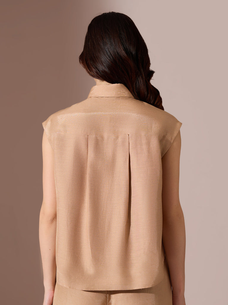 Samoh Solid Shirt - Brown