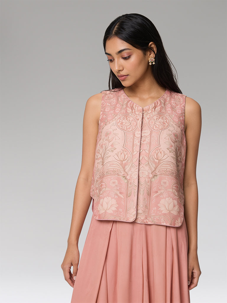 Floral Printed Top – Pink