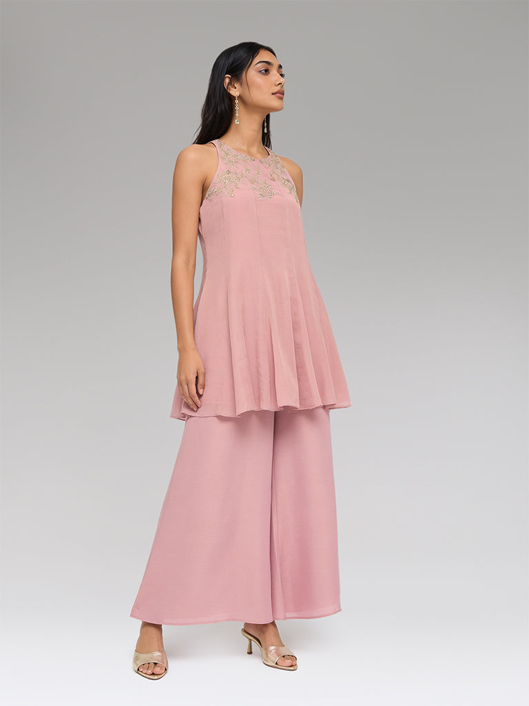 Solid Palazzos – Pink