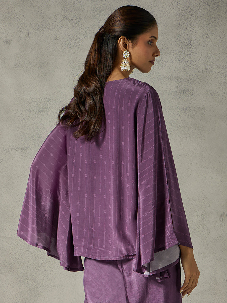 Embroidered Tunic - Purple