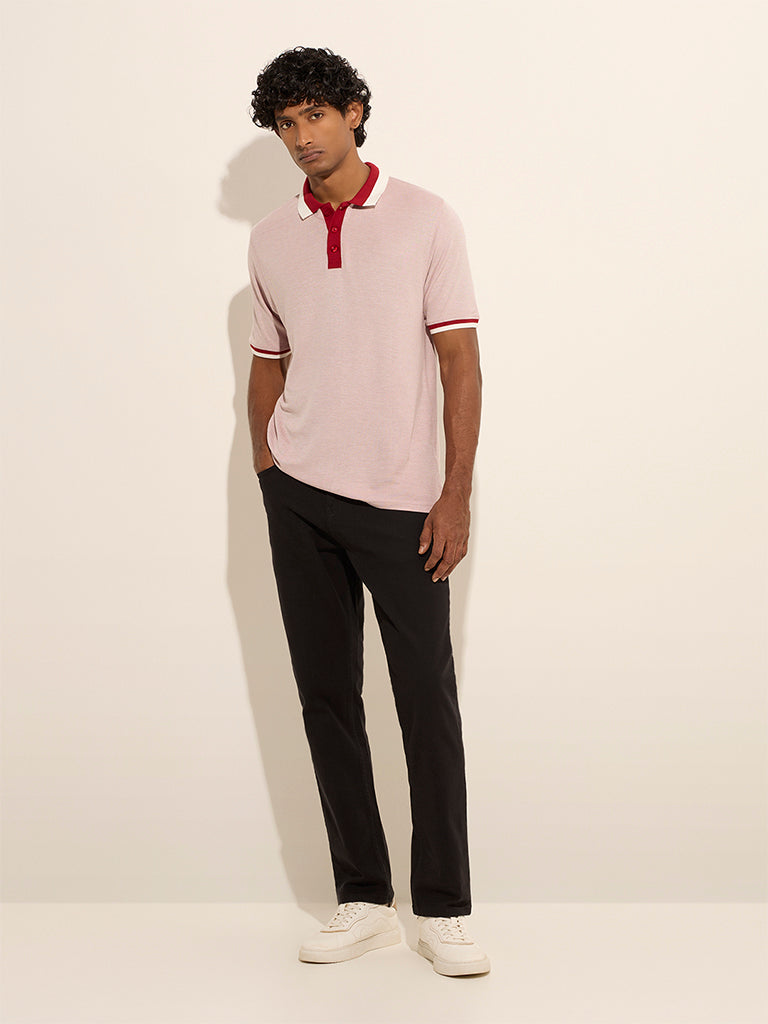 Westside WES Casuals Men's Black Relaxed-Fit Jeans for Casual Wear Full View