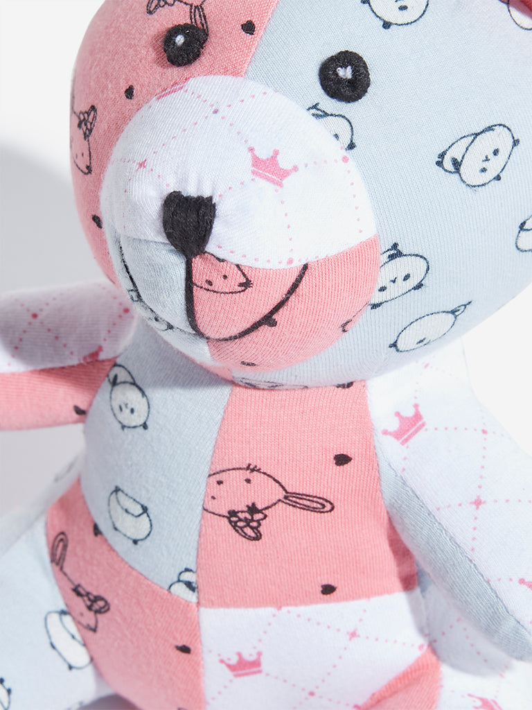 Westside HOP Baby Girl's Multicolour Bear Cotton Soft Toys - Pack of 2 for Casual Wear Zoomed View