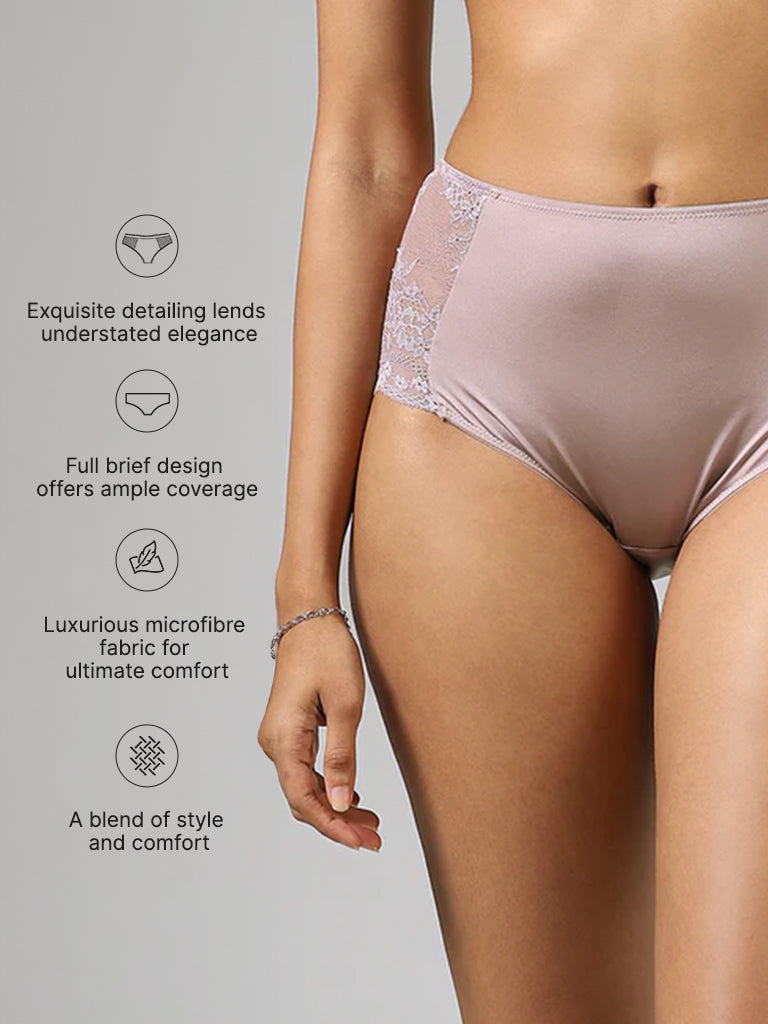 Wunderlove Light Taupe Detailed Briefs