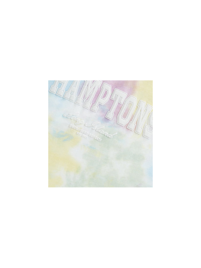 Westside Y&F Girl's Multicolour Tie-Dye Printed Cotton T-Shirt for Casual Wear Zoomed View