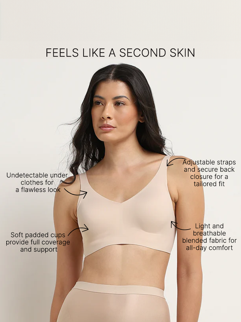 Wunderlove Light Beige Invisible Padded Bra