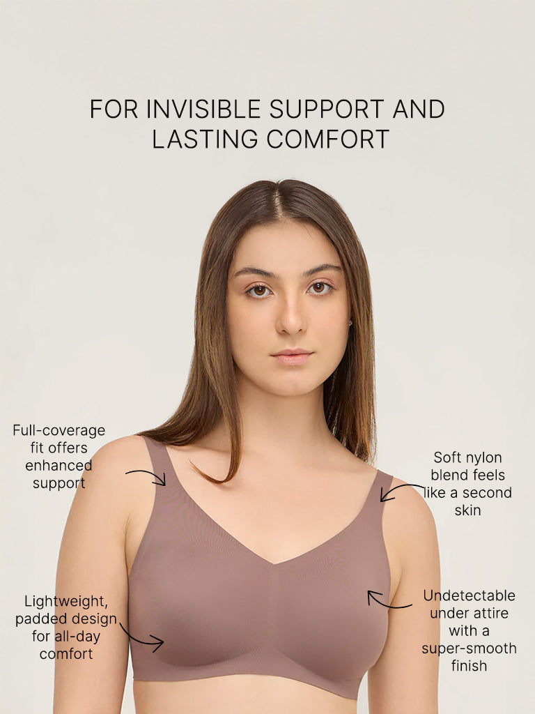 Wunderlove Brown Invisible Padded Bra