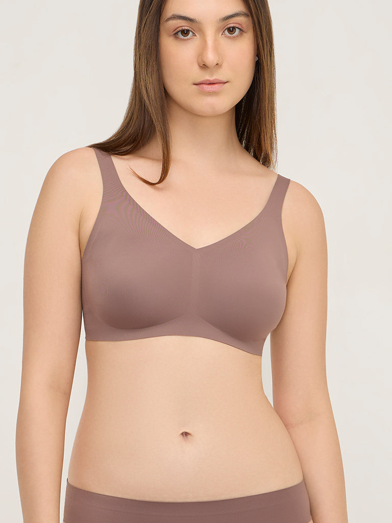 Wunderlove Brown Invisible Padded Bra
