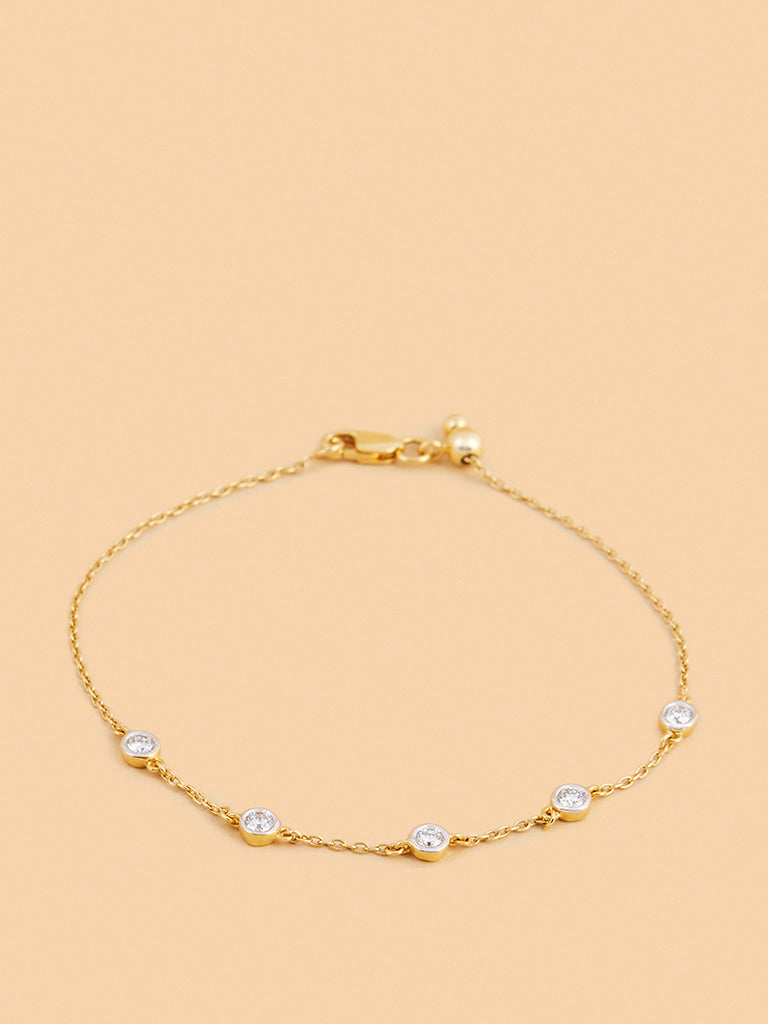 Dazzling Lab Diamond Chain Bracelet
