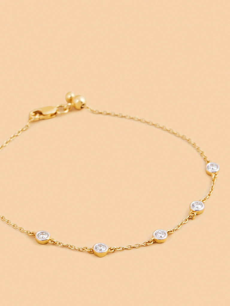 Dazzling Lab Diamond Chain Bracelet