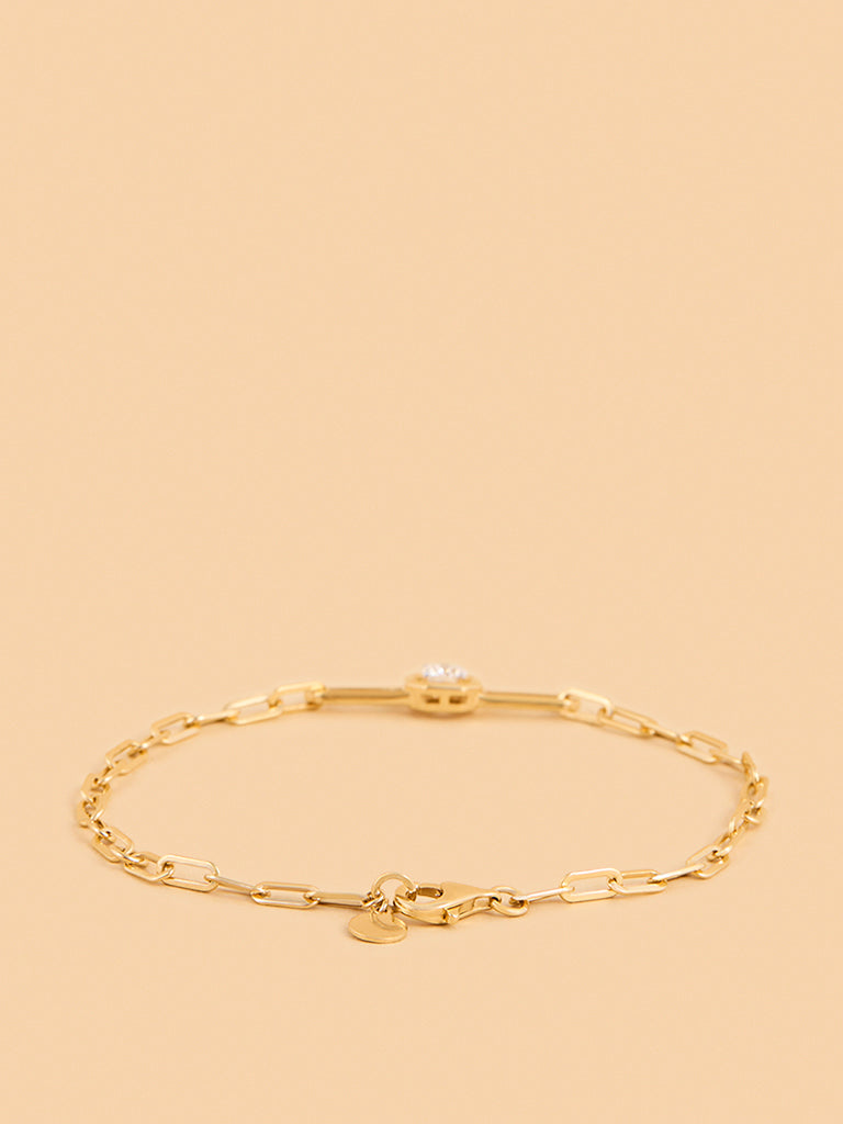 Bold Lab Diamond Chain Bracelet