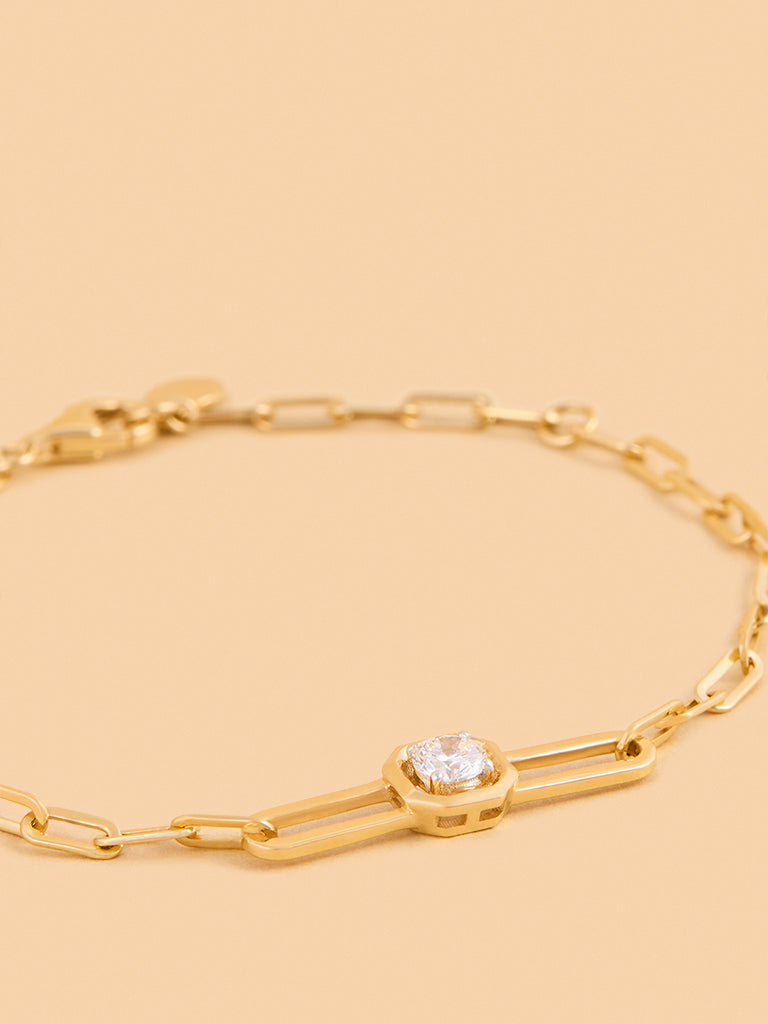 Bold Lab Diamond Chain Bracelet