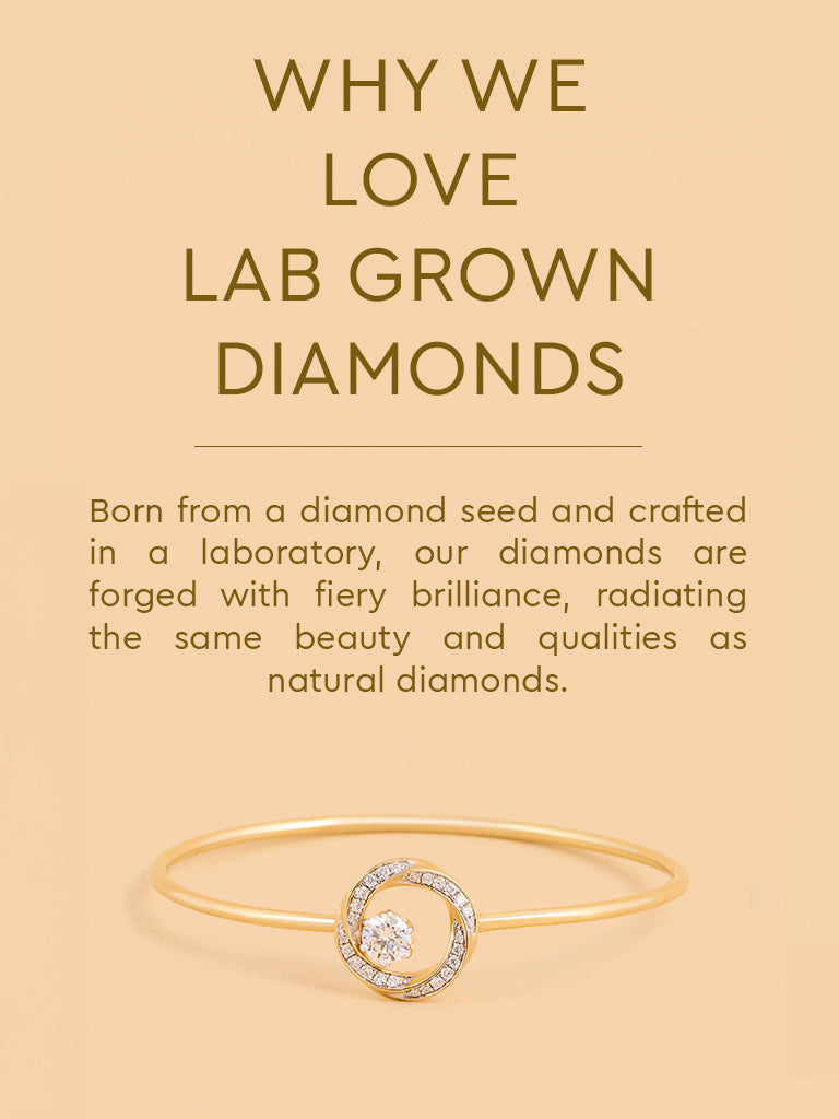 Infinity Solitaire Gold Plated Lab Diamond Bangle Bracelet