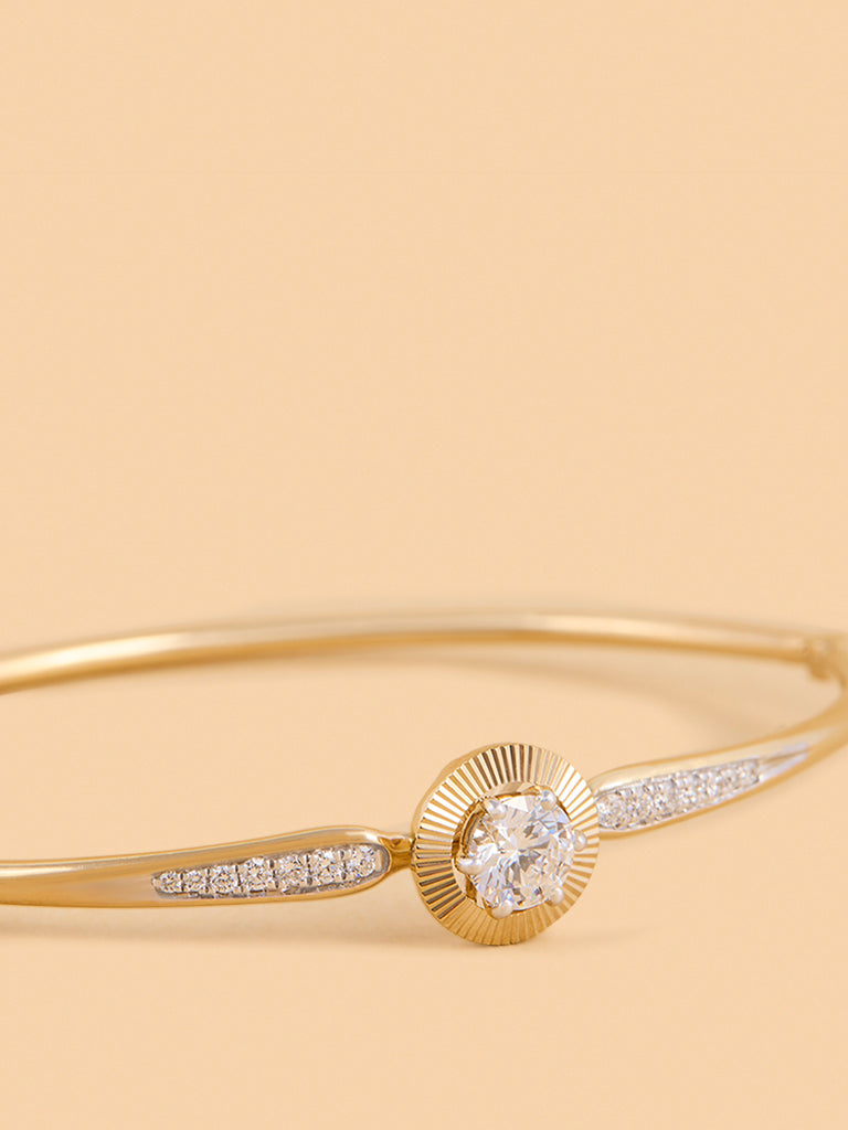 Sleek Solitaire Lab Diamond Bracelet