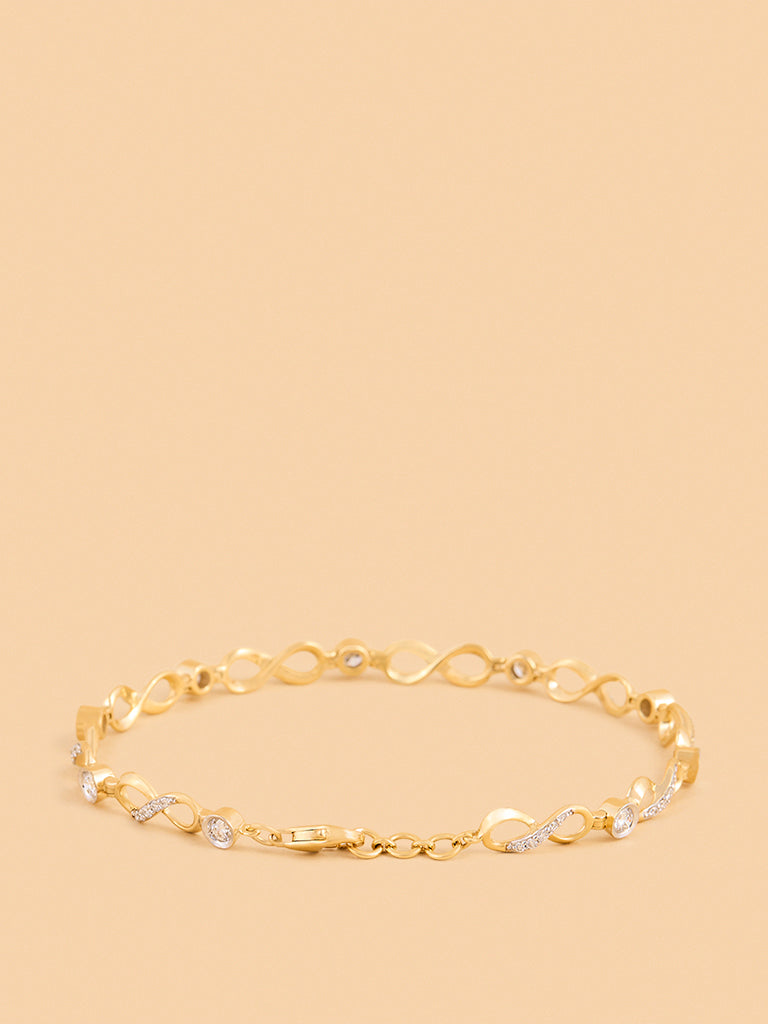 Infinity Link Solitaire Lab Diamond Bracelet