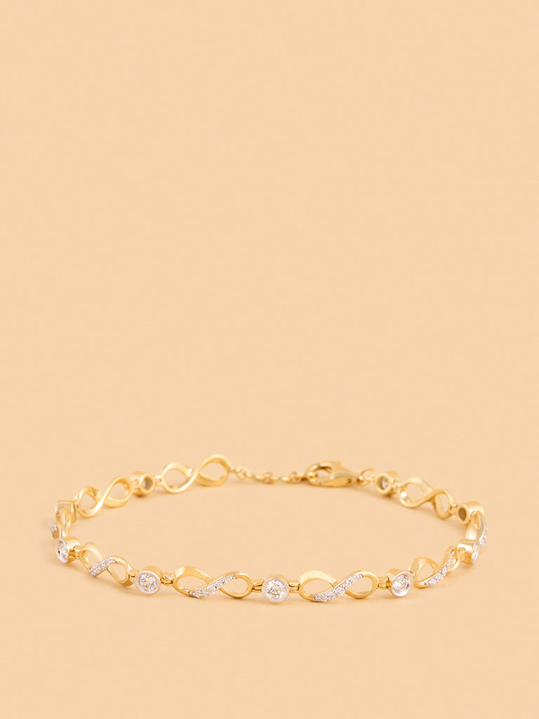 Infinity Link Solitaire Lab Diamond Bracelet