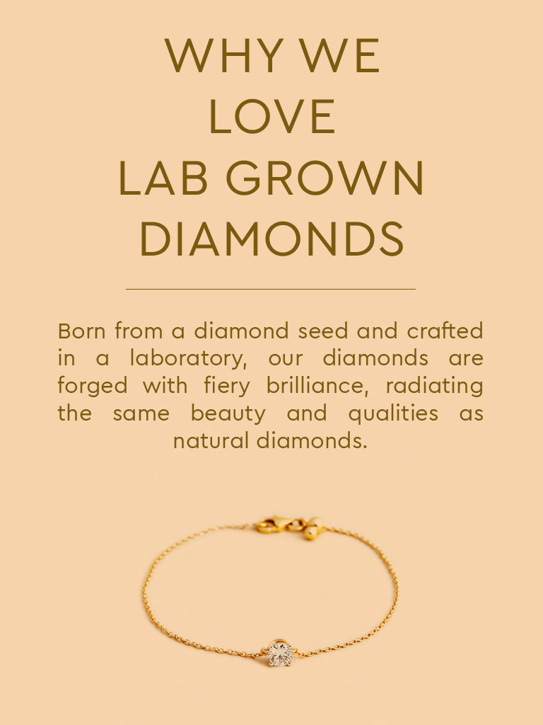 Minimalist Lab Diamond Chain Bracelet
