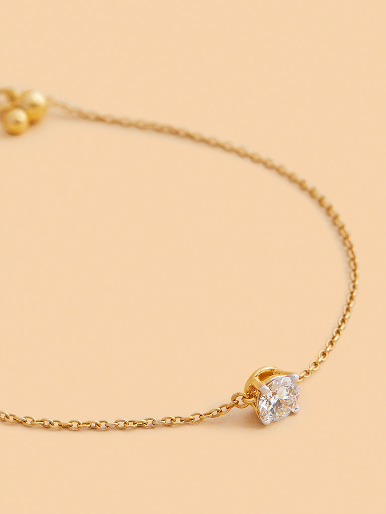 Minimalist Lab Diamond Chain Bracelet