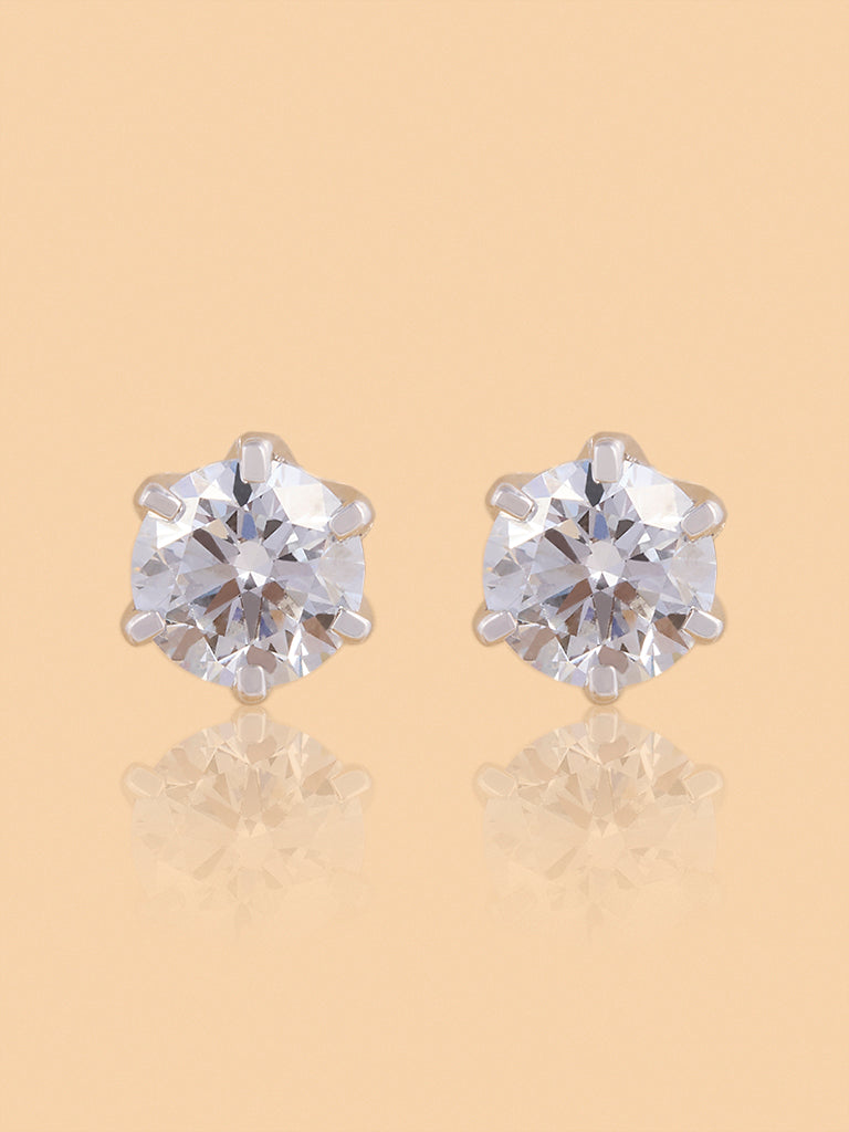 Classic Solitaire Lab Diamond Stud Earrings