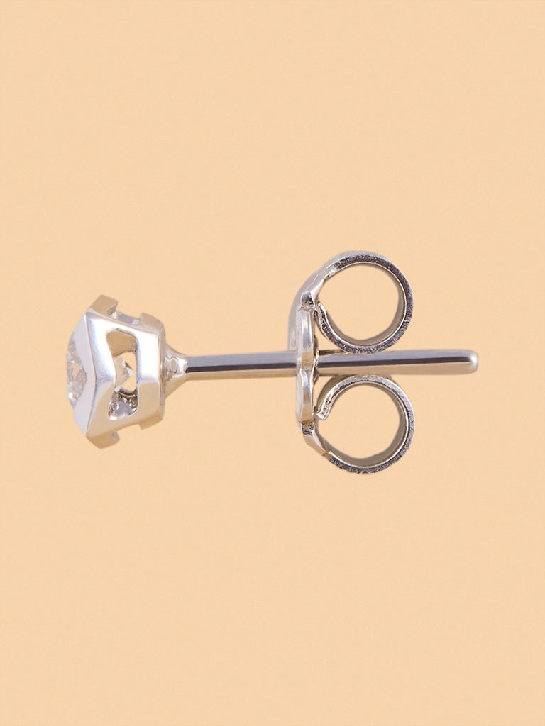 Stellar Solitaire Stud Lab Diamond Earrings