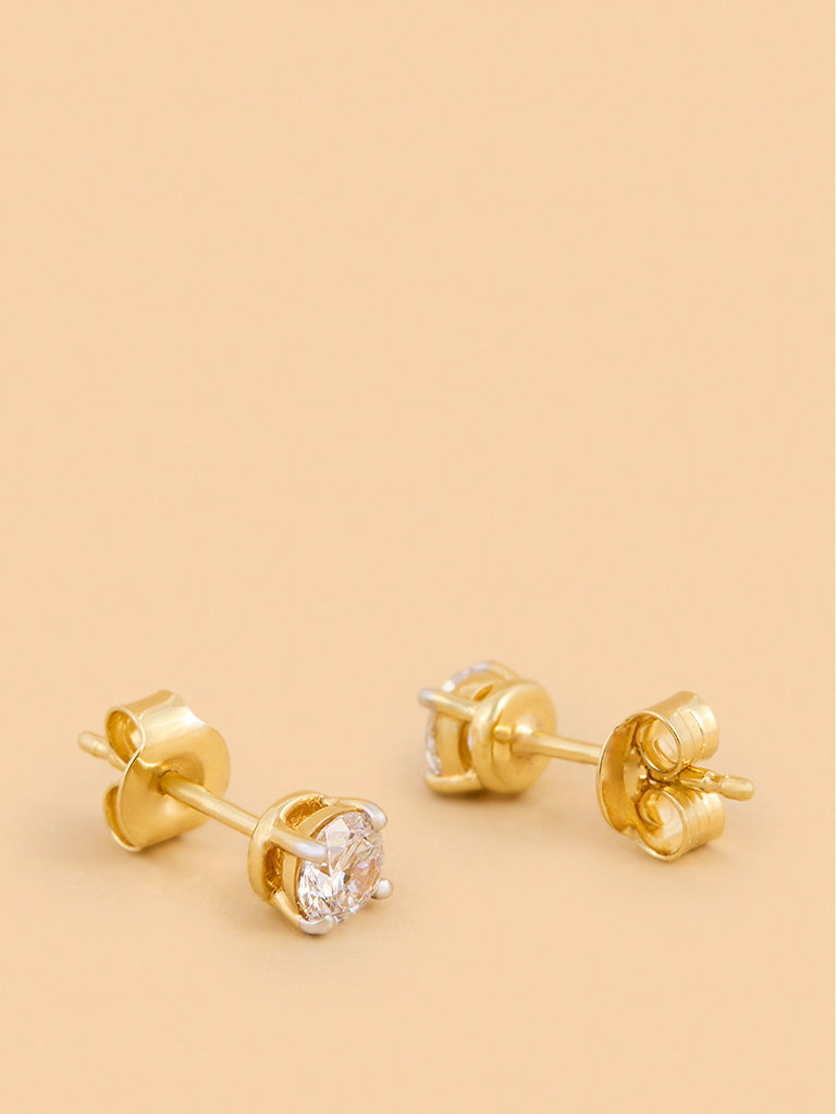 Brilliant Solitaire Lab Diamond Earrings
