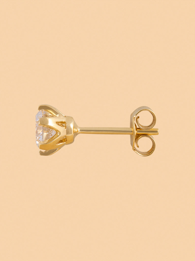 Eternal Solitaire Lab Diamond Stud Earrings