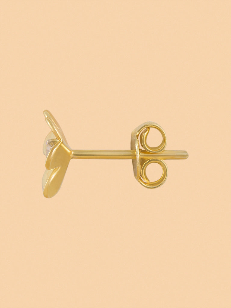 Timeless Floral Stud Lab Diamond Earrings