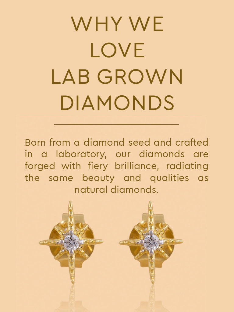 Starburst Lab Diamond Earrings