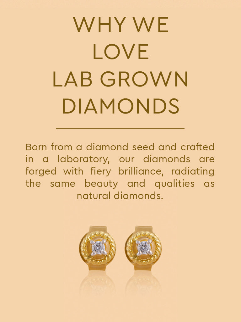 Halo Twisted Lab Diamond Earrings