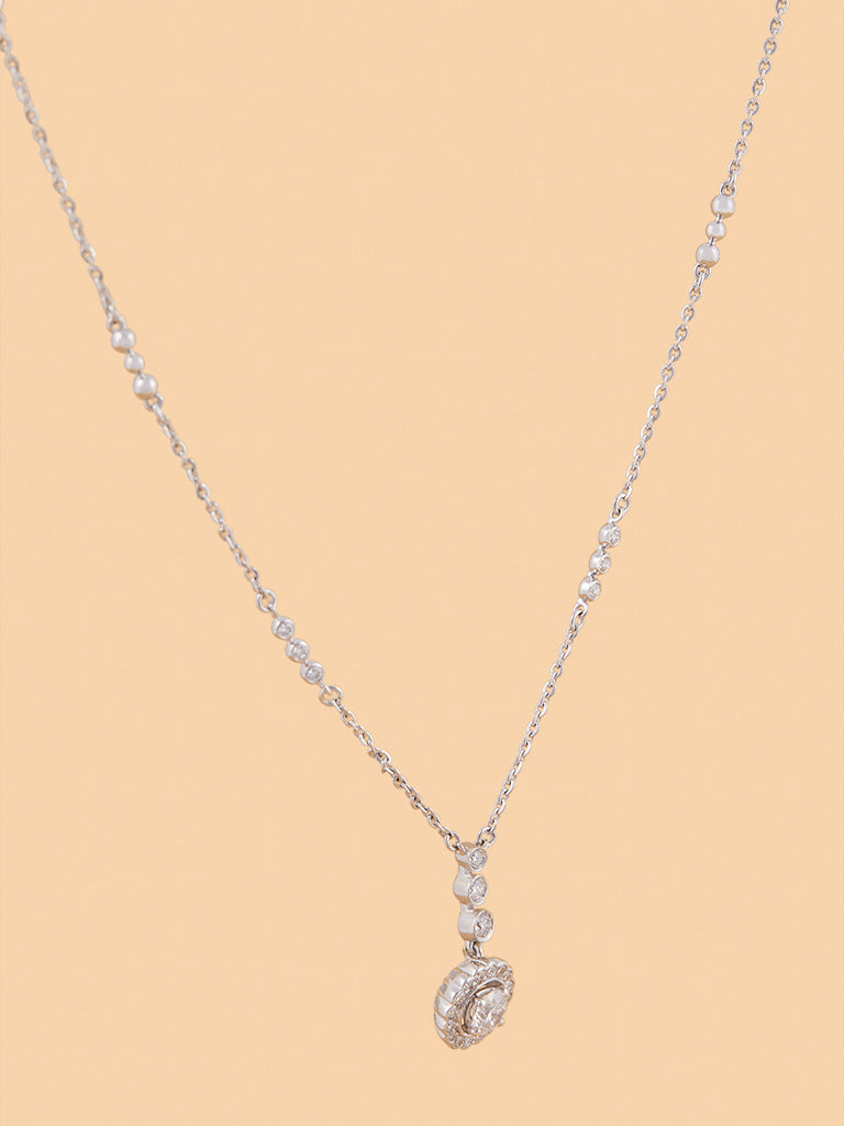 Lumina Solitaire Lab Diamond Pendant Necklace