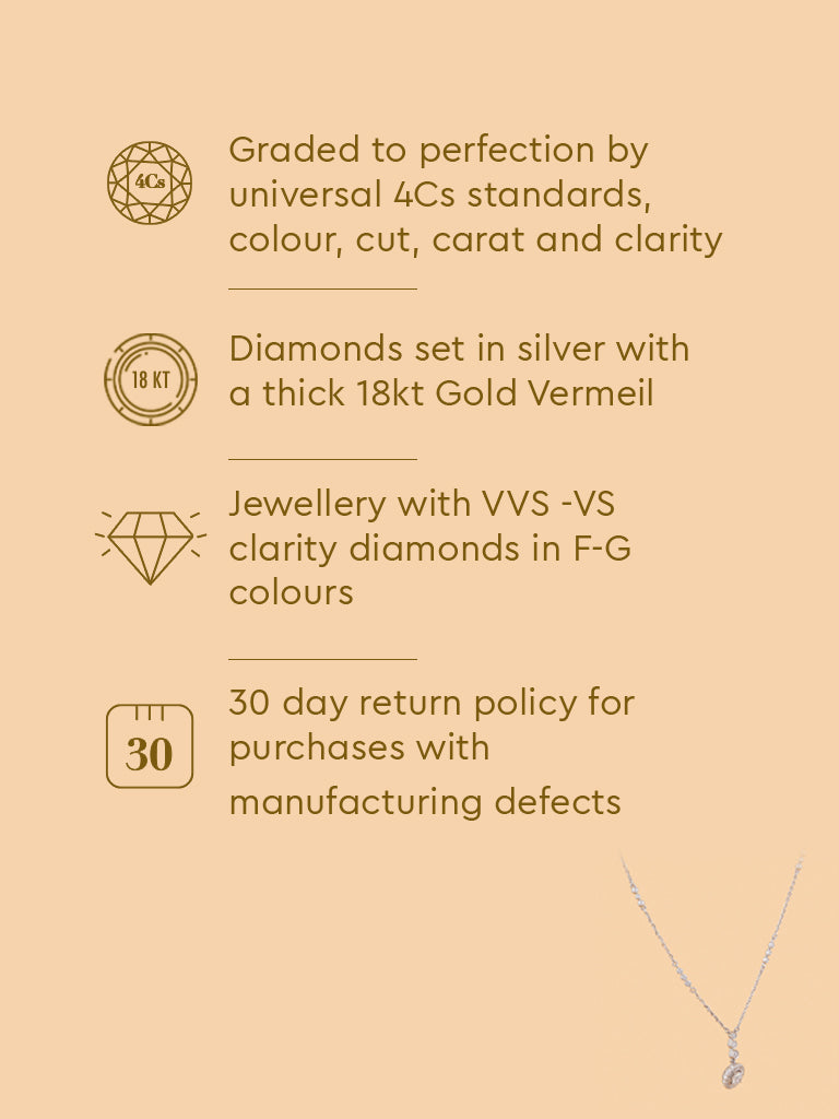 Lumina Solitaire Lab Diamond Pendant Necklace