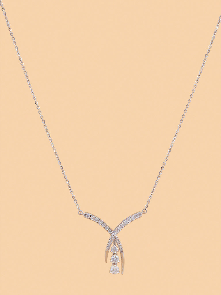 Timeless Lab Diamond Drop Pendant Necklace